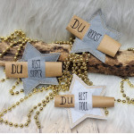 ADVENTSKALENDER VORFREUDE Türchen - Stickserie - 10 ITH Sterne mit Schlitz